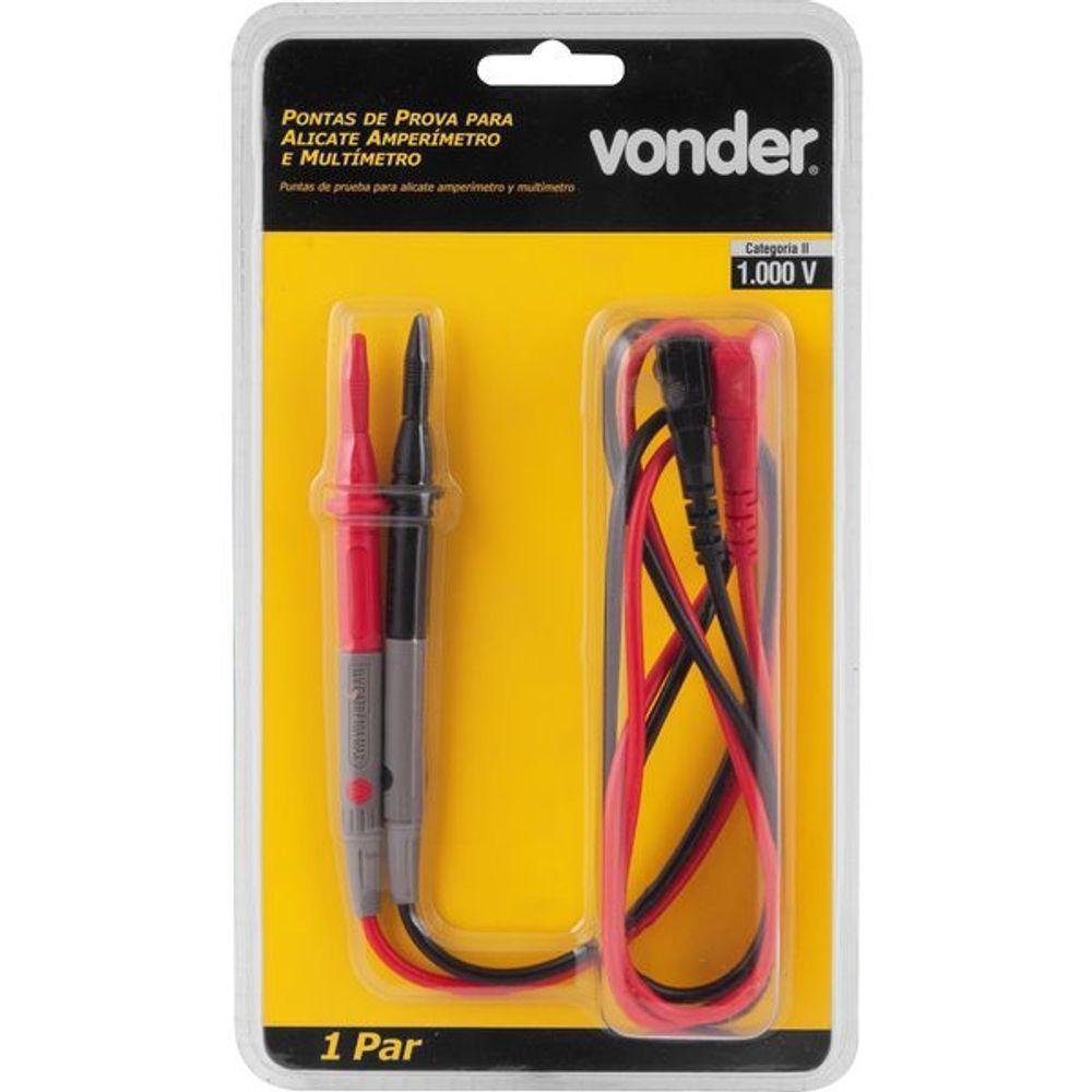 Ponta Prova Cat-ii Para Ali Com Multimetro Vonder - 1