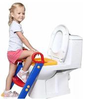 Troninho Assento Infantil Redutor Vaso Sanitario Com Escada Sapinho Bebe Pinico Ajustavel Desfralde - 5