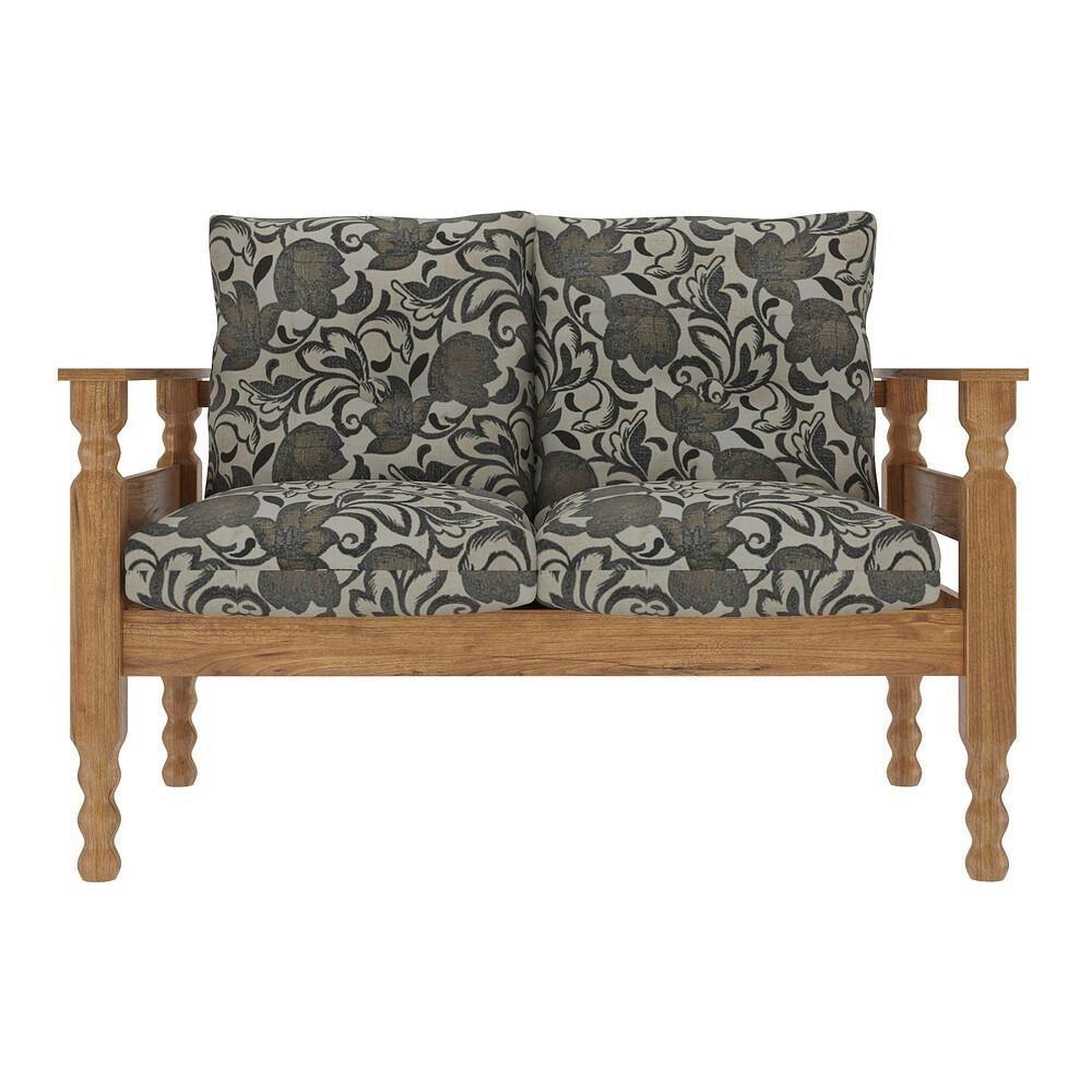 Namoradeira 2 Lugares Liz Cr7002.T64 Imbuia/Floral - 2