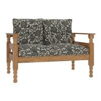 Namoradeira 2 Lugares Liz Cr7002.T64 Imbuia/Floral - 5