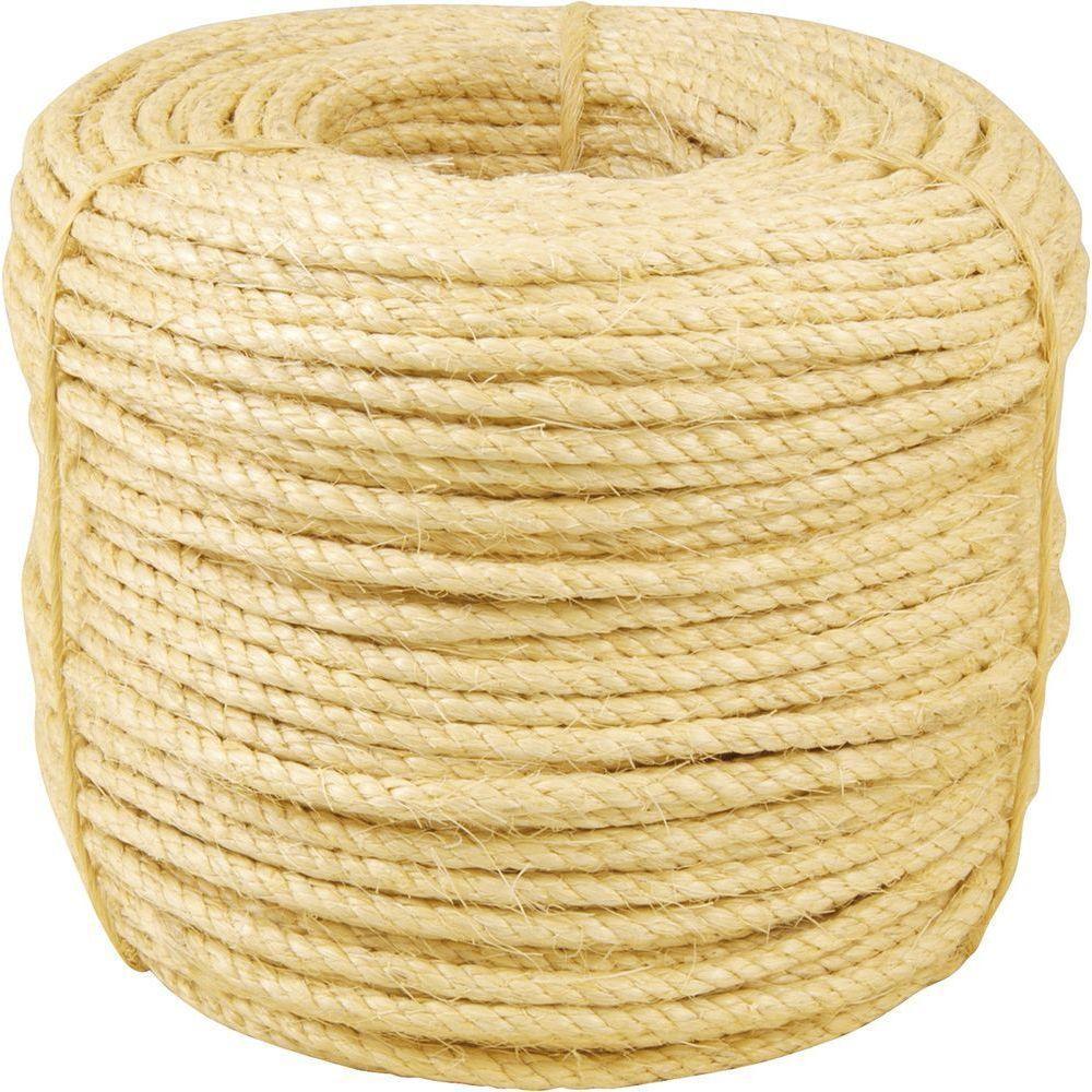 Corda Sisal Torcida 12,0mm 22,5kg 220 Metros Natural Vonder - 1