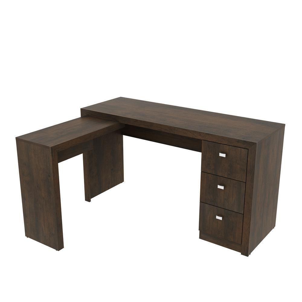 Escrivaninha/Mesa Escritório De Canto Multimóveis Vcr25011 Rústico Rústico - 2