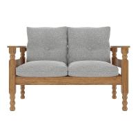 Namoradeira 2 Lugares Liz Cr7002.T63 Imbuia/Cinza - 2