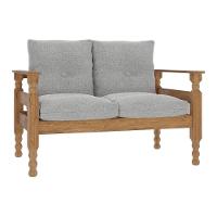 Namoradeira 2 Lugares Liz Cr7002.T63 Imbuia/Cinza - 5