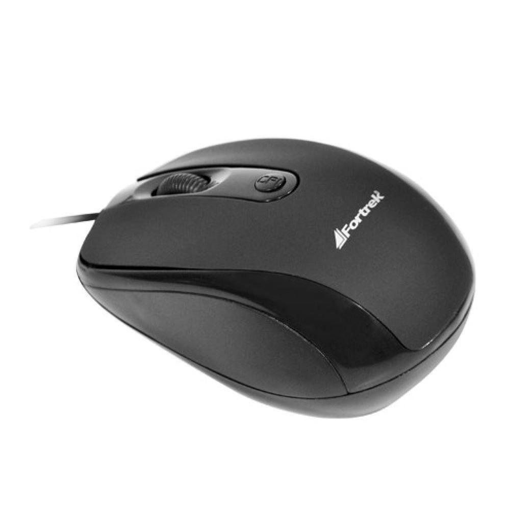 Mouse óptico Fortrek Om-103bk Usb 2400dpi - 3