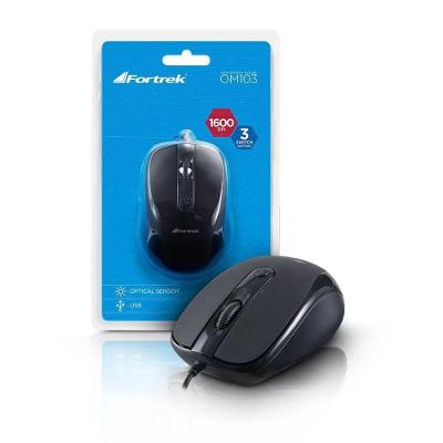 Mouse óptico Fortrek Om-103bk Usb 2400dpi