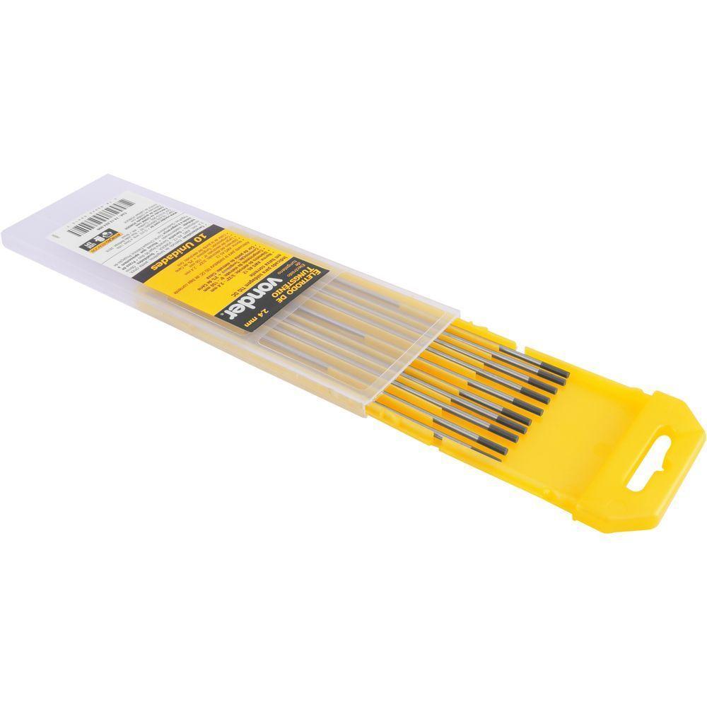 Eletrodo De Tungstênio Ponta Cinza 2,4mm Aws A5.12 Vonder - 4