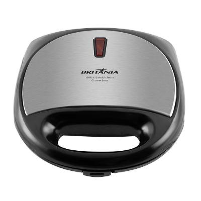 Grill E Sanduicheira Crome Inox Britânia Antiaderente 220V