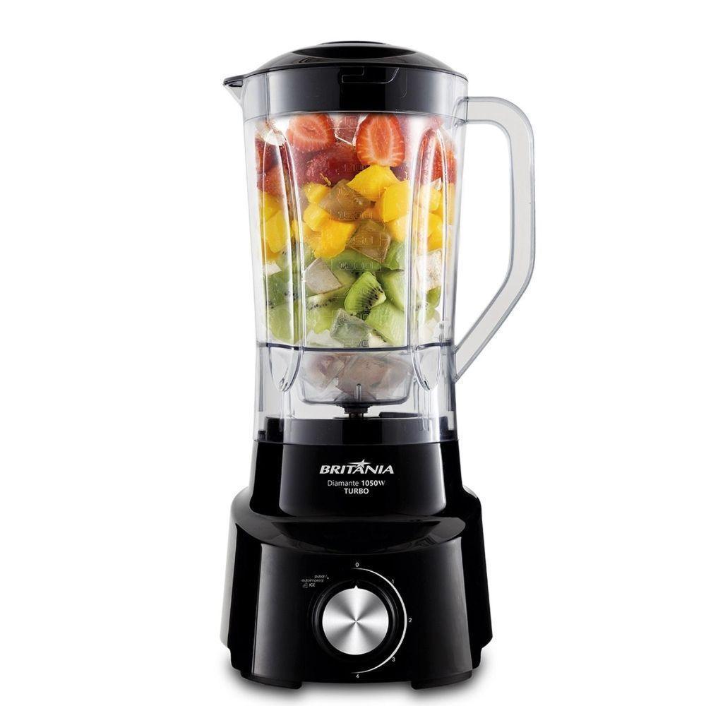 Liquidificador Diamante 800 1050W Britânia 2,6L Preto 110V - 3