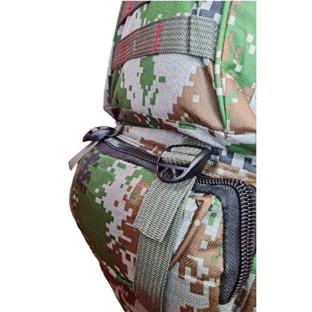 Mochila Resistente Camuflada Grande Impermeavel 5 Bolsos Camping Trilha Aventura Viagem - 7
