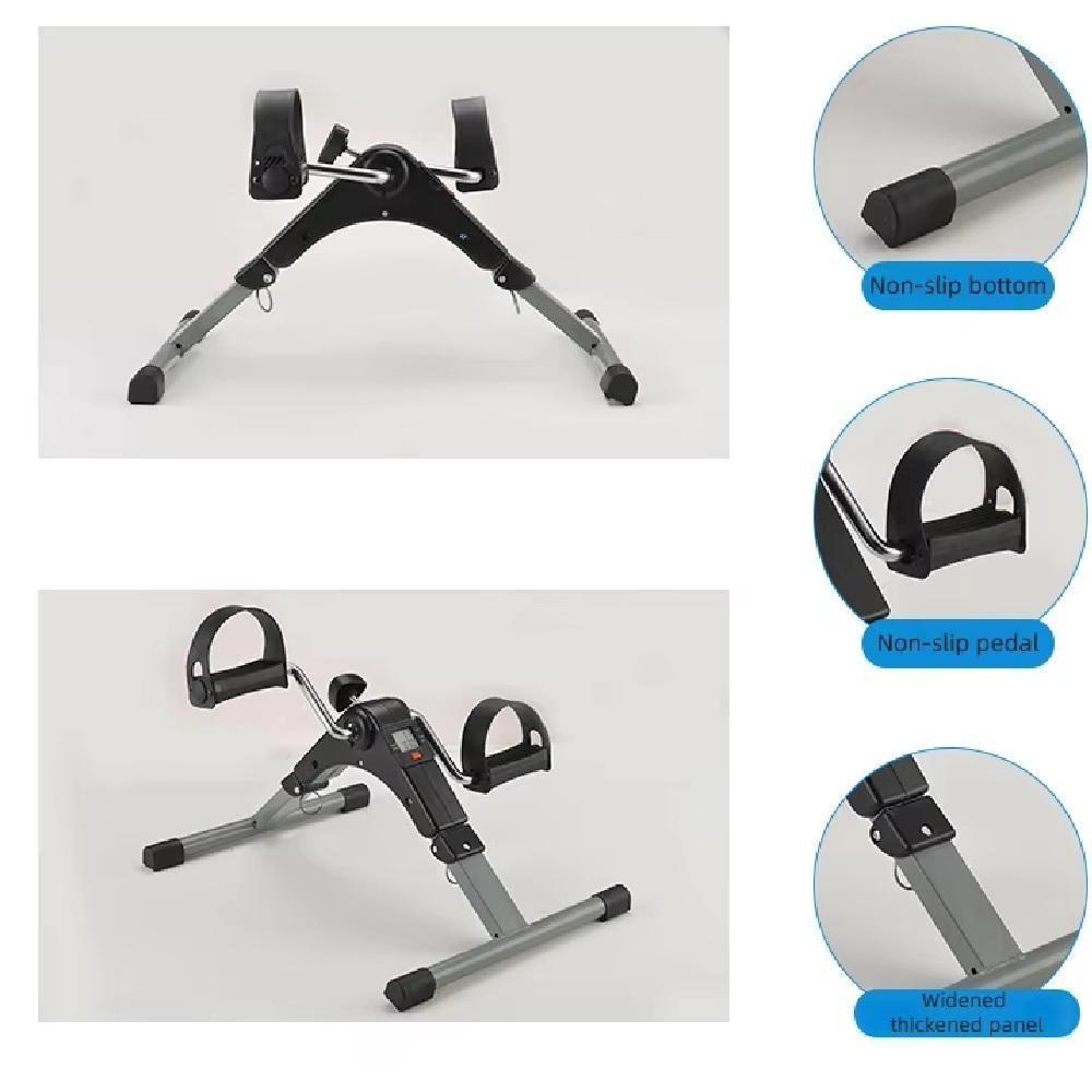 Mini Bicicleta Ergometrica Bike Fisioterapia Lcd Simulador Pedal Dobravel Fitness Perna E Braco - 4