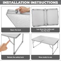 Mesa Dobravel Cama Notebook Sofa Aluminio Vira Maleta Portatil Suporte Home Office Refeicao Estudos - 7