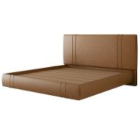 Cama King Flutuante Com Cabeceira 195cm Astra S04 Couríssimo Caramelo - Lyam Decor - 6