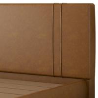 Cama King Flutuante Com Cabeceira 195cm Astra S04 Couríssimo Caramelo - Lyam Decor - 7