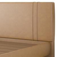 Cama King Flutuante Com Cabeceira 195cm Astra S04 Couríssimo Bege - Lyam Decor - 6