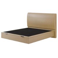 Cama Queen Baú Flutuante Com Cabeceira 160cm Spazio S04 Couríssimo Bege - Lyam Decor - 6
