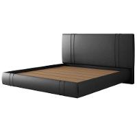 Cama King Flutuante Com Cabeceira 195cm Astra S04 Couríssimo Preto - Lyam Decor - 6