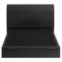 Cama Casal Baú Flutuante Com Cabeceira 140cm Spazio S04 Couríssimo Preto - Lyam Decor - 7