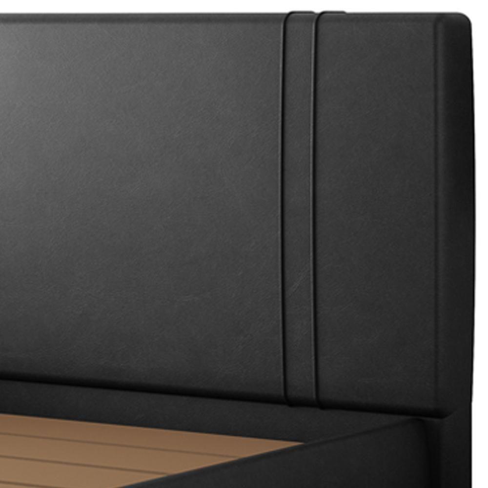 Cama Casal Flutuante Com Cabeceira 140cm Astra S04 Couríssimo Preto - Lyam Decor - 7