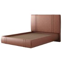 Cama Casal Flutuante Com Cabeceira 140cm Astra S04 Couríssimo Telha - Lyam Decor - 6