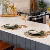 Jogo Americano Copa E Cia Avulso Liva Circular Natural Mescla - 5