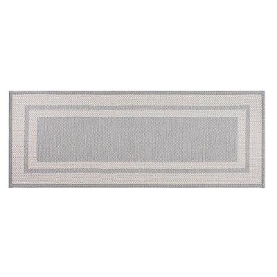 Tapete Copa E Cia Sense Textile Jacquard Geo Grafite - 45 X 120 Cm