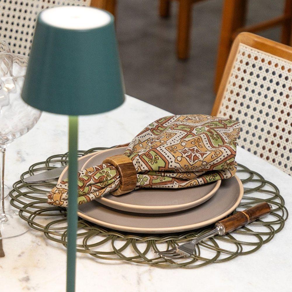 Luminária De Mesa Copa E Cia Tátil Regulável Ross Verde - 2