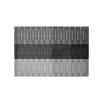 Jogo Americano Copa E Cia 6 Peças Tramado Loom 35 X 48 Cm Listras Grafite