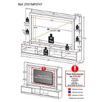 Home Theater TV até 65" com Suporte Universal Multimóveis - 5
