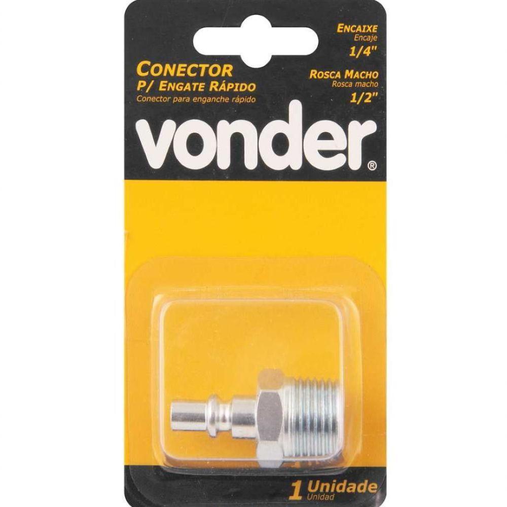 Conector Macho Rosca 1-4x1-2 Com 1 Peça - Vonder - 3