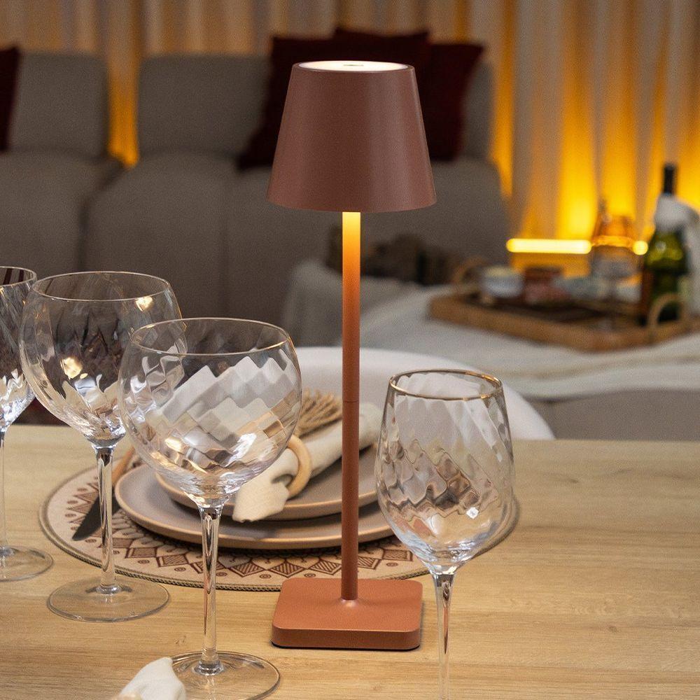 Luminária De Mesa Copa E Cia Tátil Regulável Ross Cobre - 2