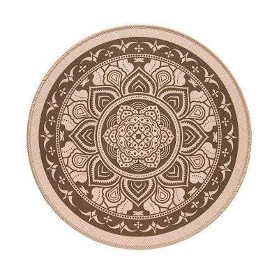 Jogo Americano Copa E Cia Avulso Liva Circular Print Mandala Taupe