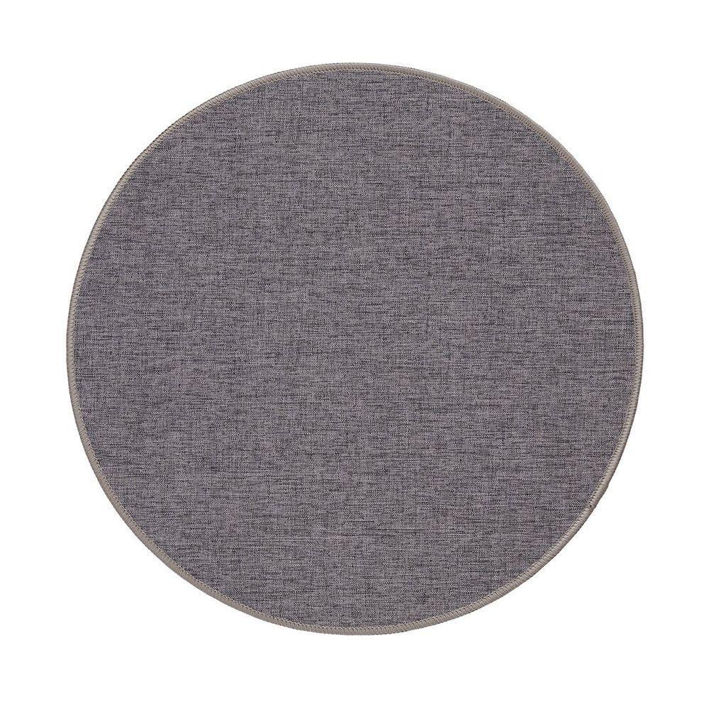 Jogo Americano Copa E Cia Avulso Liva Circular Cinza Mescla - 1