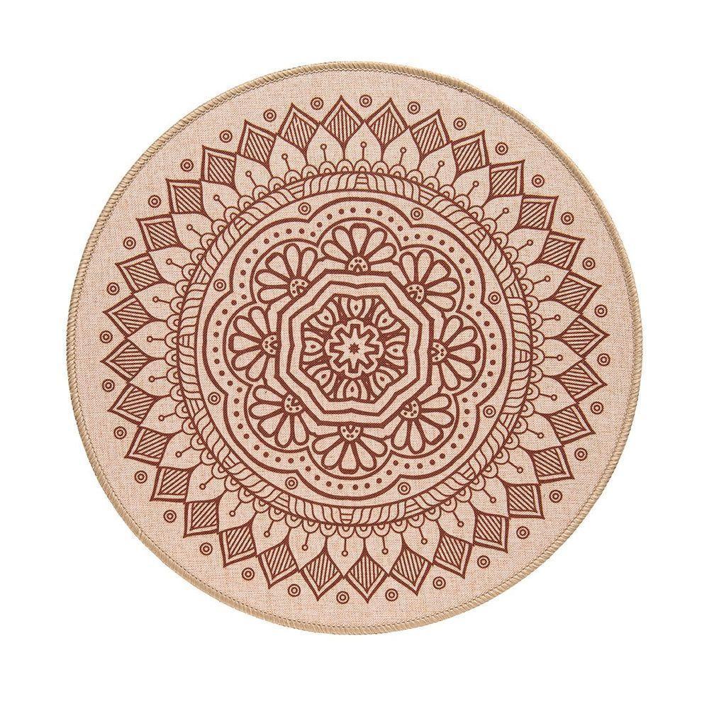 Jogo Americano Copa E Cia Avulso Liva Circular Print Mandala Areia - 1