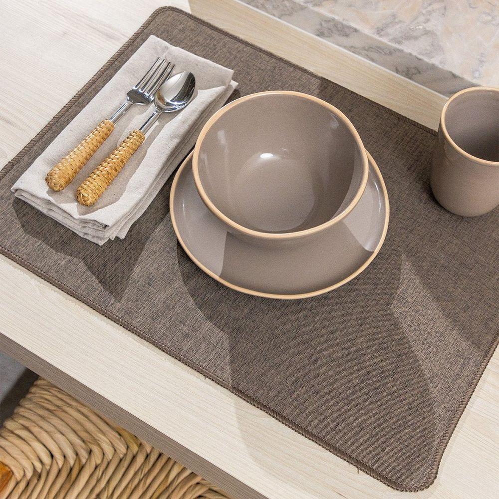 Jogo Americano Copa E Cia Avulso Liva Retangular Taupe - 4