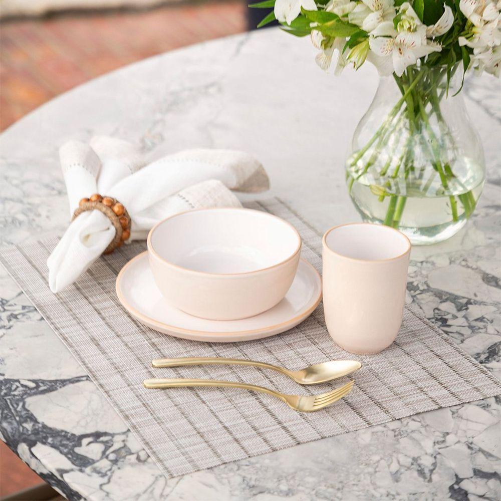 Jogo Americano Copa E Cia Avulso Tramado Prior Cromio - 2