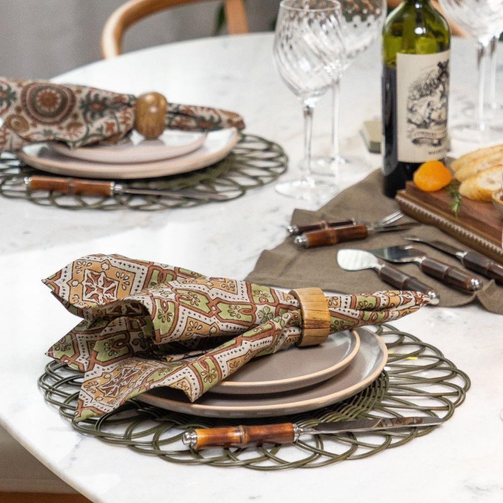 Jogo Americano Copa E Cia Avulso Liam Lohan Musgo - 3