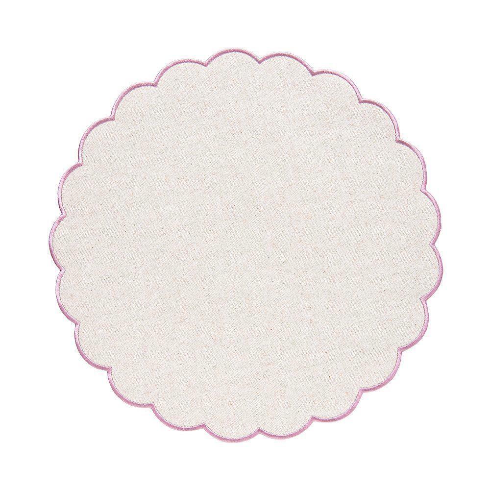 Jogo Americano Copa E Cia Avulso Debrum Circular Rosê - 1