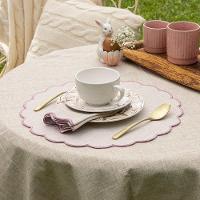 Jogo Americano Copa E Cia Avulso Debrum Circular Rosê - 2