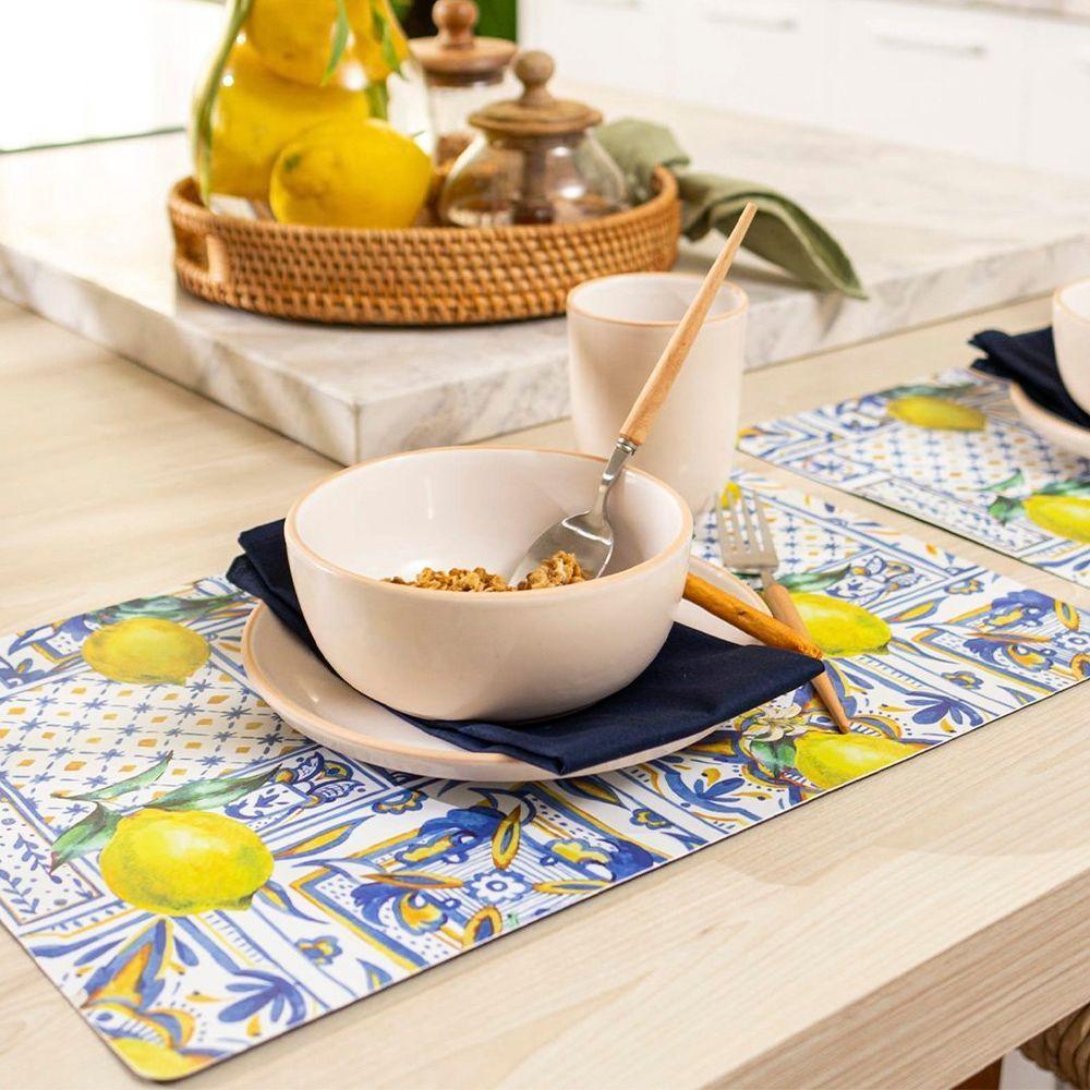 Jogo Americano Copa E Cia 6 Peças Pp Flex Siciliano Português - 2