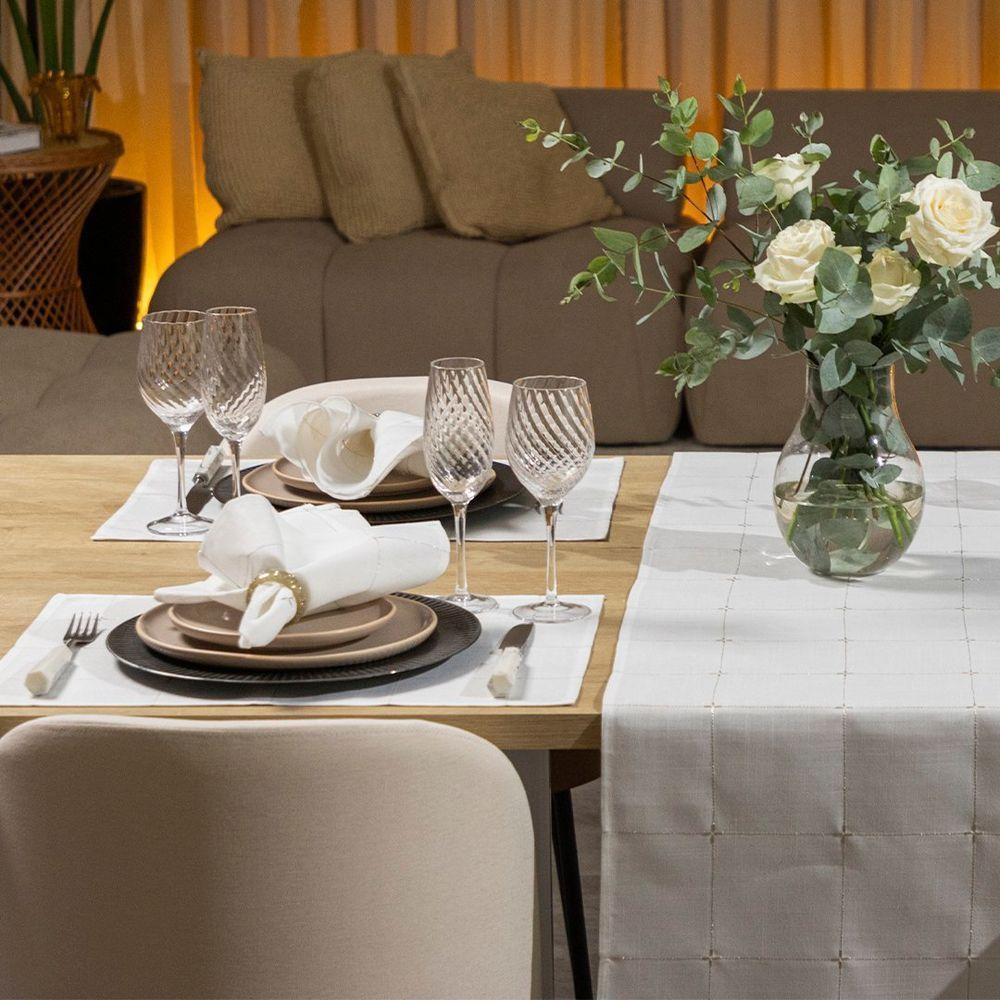 Jogo Americano Copa E Cia Avulso Unité Sirius Branco - 3