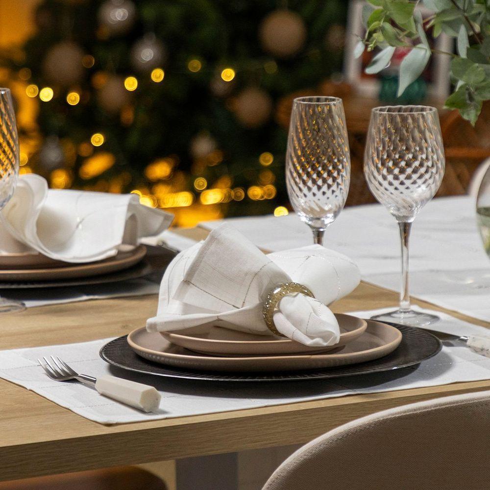 Jogo Americano Copa E Cia Avulso Unité Sirius Branco - 4