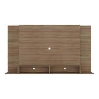 Painel Tv 60" Com Prateleiras De Vidro Brasil Multimóveis Br2739 Madeirado - 2