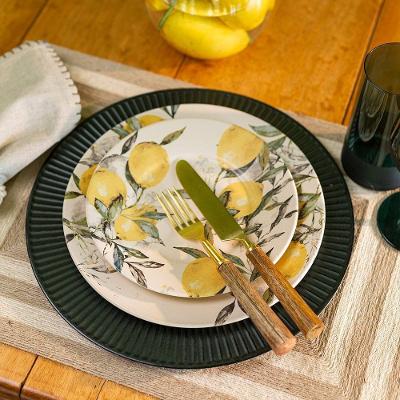 Sousplat Copa E Cia Galles Radial Verde Antique