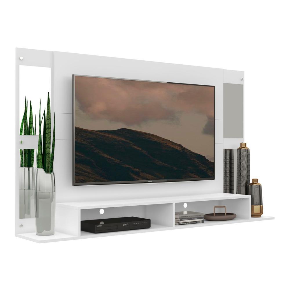 Painel TV 60´´ Suporte e Nichos Tókio Multimóveis Branco - 1