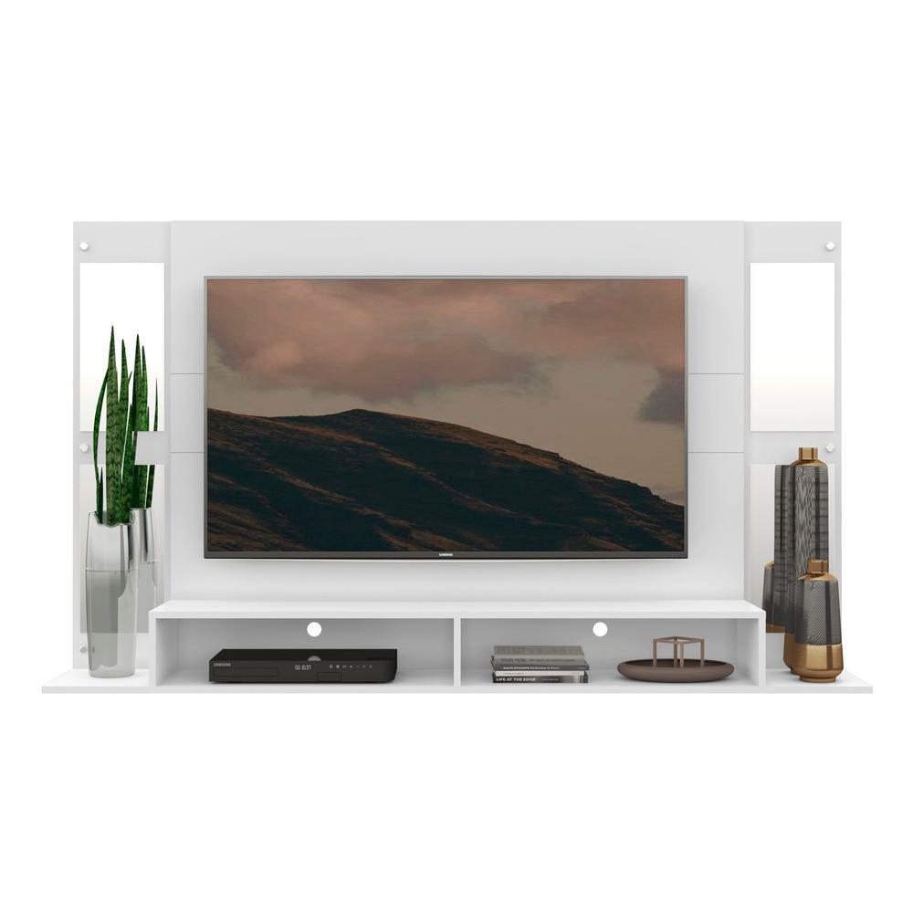 Painel TV 60´´ Suporte e Nichos Tókio Multimóveis Branco - 5