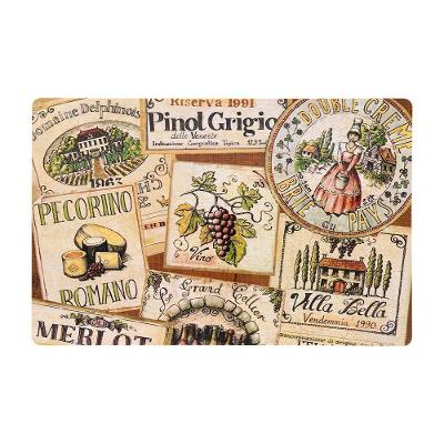 Jogo Americano Copa E Cia 6 Peças Pvc Print Pinot