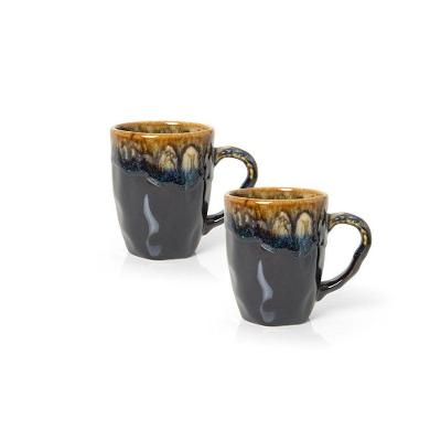 Jogo De Caneca Copa E Cia 2 Peças Orion Em Cerâmica Space