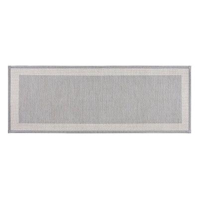 Tapete Copa E Cia Sense Textile Jacquard Line Grafite - 45 X 120 Cm