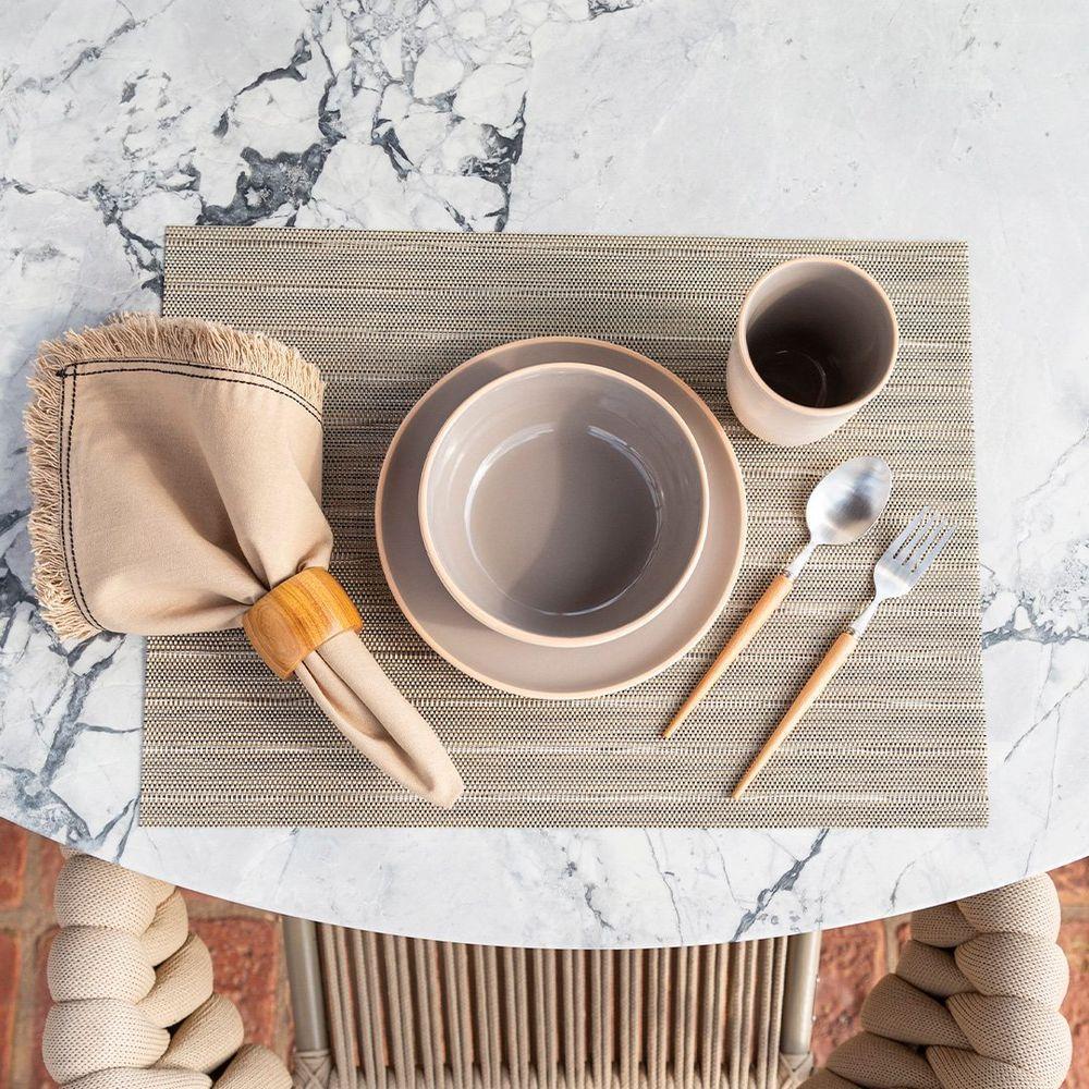 Jogo Americano Copa E Cia Avulso Tramado Prior Natural - 2